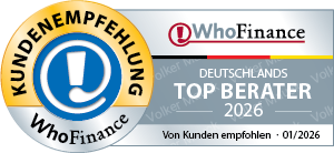 WhoFinance Siegel: Deutschlands Top Berater 2026